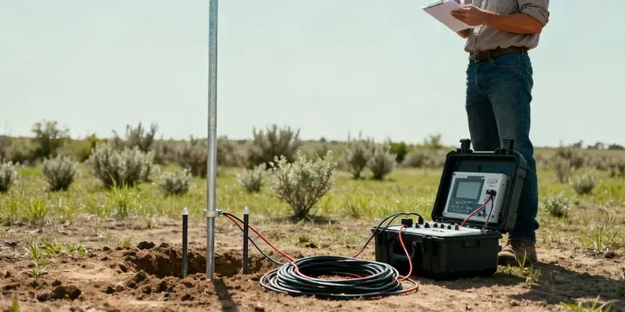 Illustrative image of Electrical resistivity / VES (Vertical Electrical Sounding) in Bunbury